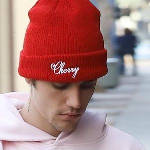 Cherry LA red beanie